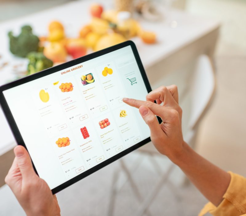 Shopping food online